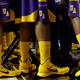 Albany's Great Danes prepare against Duke. (Rob Carr/Getty Images)